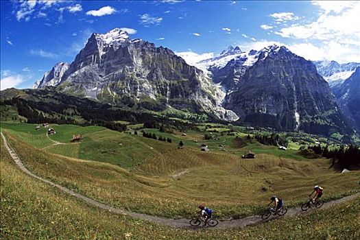 山地车手,贝塔峰,格林德威尔,伯恩高地,瑞士