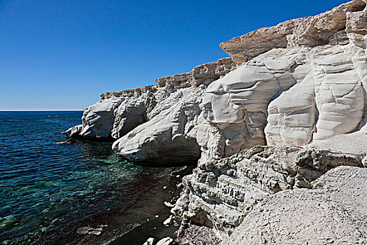 石头,海滩,南方,塞浦路斯,希腊,南,东欧,欧洲