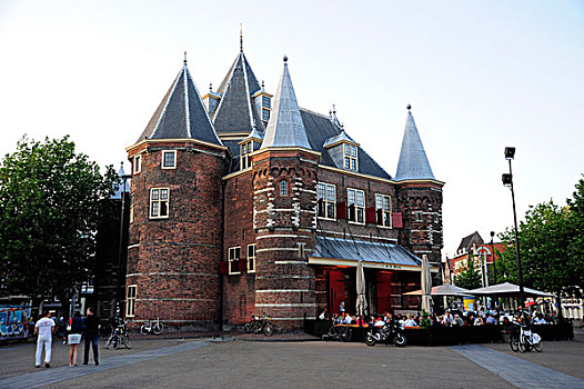 餐馆,咖啡,秤重,房子,荷兰中国城,历史,城市,中心,阿姆斯特丹,荷兰北部,北荷兰,荷兰,欧洲