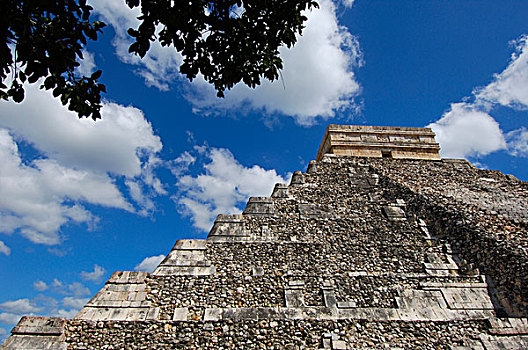库库尔坎金字塔,城堡,玛雅,遗址,马雅里维拉,尤卡坦半岛,墨西哥