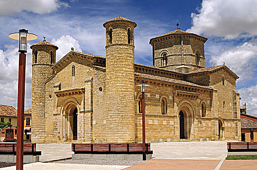 西班牙,罗马式,教堂
