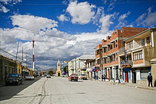 市中心,乌尤尼,高原,玻利维亚,南美