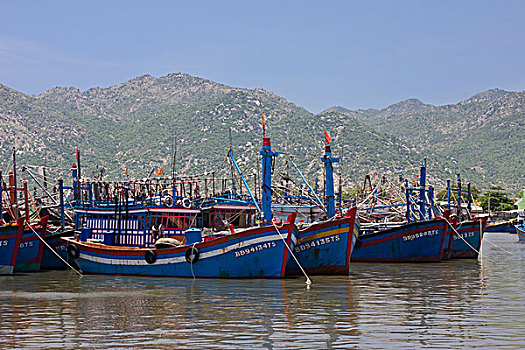 渔船,港口,越南,亚洲