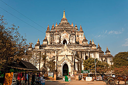 庙宇,蒲甘,缅甸,东南亚,亚洲