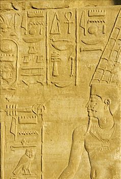 埃及,卡尔纳克神庙,象形文字,特写