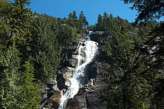 瀑布,省立公园,不列颠哥伦比亚省,加拿大