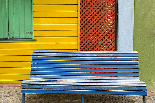 长椅,街道,布宜诺斯艾利斯,阿根廷