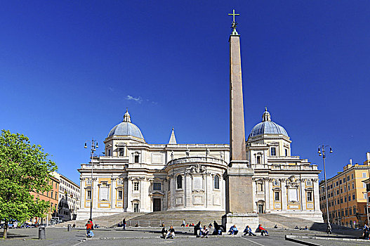 大教堂,圣玛丽亚教堂,广场,罗马,意大利