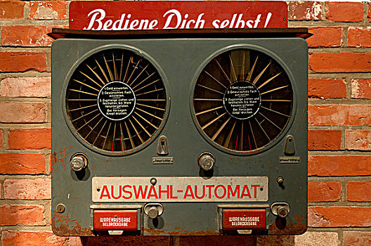 糖果,机器,标签,德国,上菜,20世纪50年代,展示,盐,博物馆,吕内堡,下萨克森,欧洲