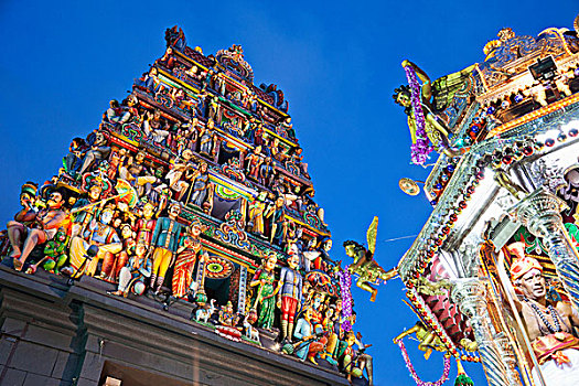 新加坡,印度,神,装饰,入口