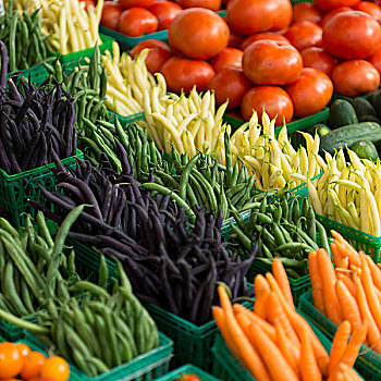 蔬菜,出售,市场货摊,市场,渥太华,安大略省,加拿大