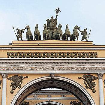 雕塑,建筑,彼得斯堡,俄罗斯