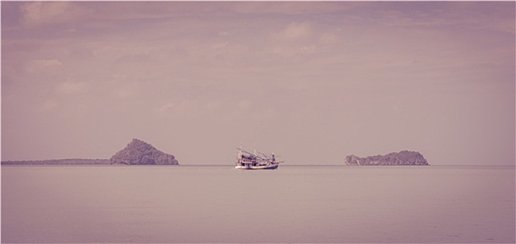 渔船,海湾地区,泰国