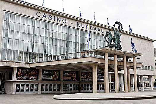 雄伟,赌场,建筑,60年代,西佛兰德省,比利时,欧洲