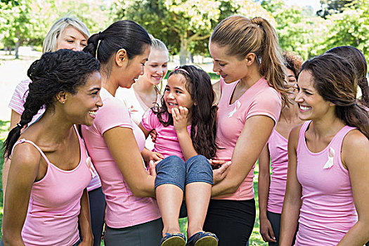 志愿者,女孩,乳腺癌,活动