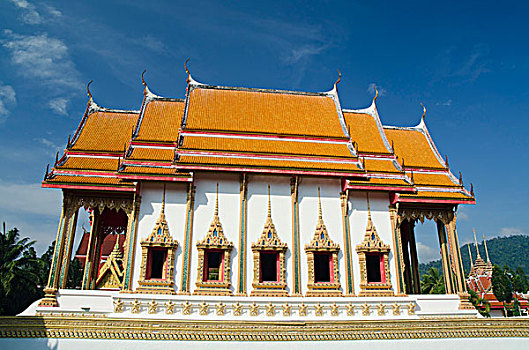 佛教寺庙,寺院,庙宇,轻拍,攀牙,泰国,东南亚