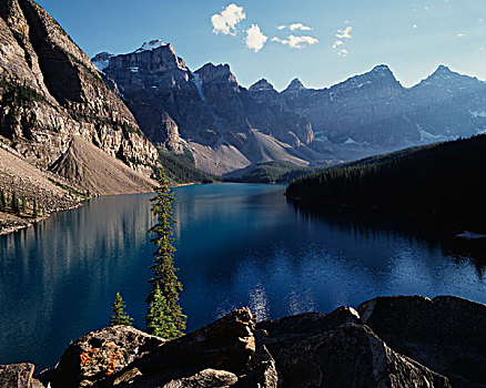 加拿大,班芙,班芙国家公园,冰碛湖,大幅,尺寸
