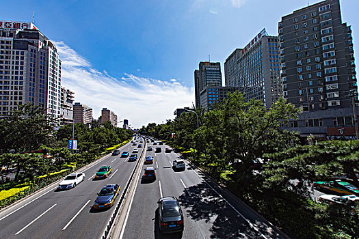 朝阳门街景