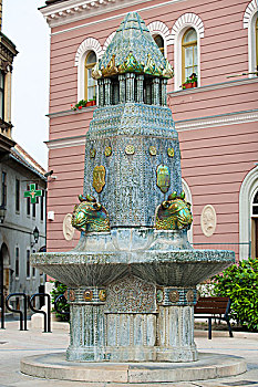 库特,喷泉,匈牙利,欧洲