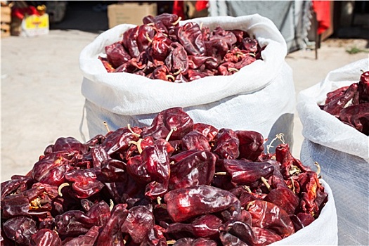 红色,传统,菜市场,摩洛哥