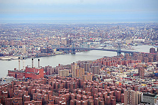 布鲁克林,天际线,风景,纽约,曼哈顿