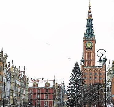 市政厅,老城,格丹斯克,波兰