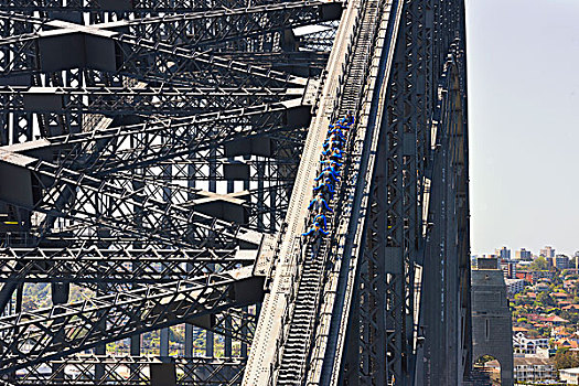 人,走,悉尼港大桥,悉尼,新南威尔士,澳大利亚,大洋洲