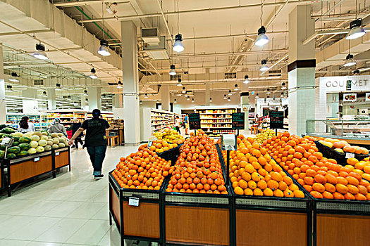 迪拜,八月,超市,阿联酋