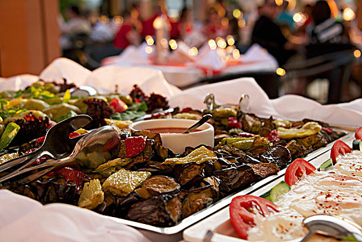 烤菜,蘸,餐馆,自助餐,土耳其
