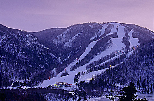 滑雪胜地,布雷顿角高地,新斯科舍省,加拿大