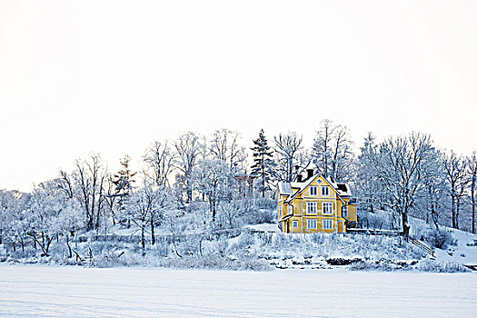 房子,雪景