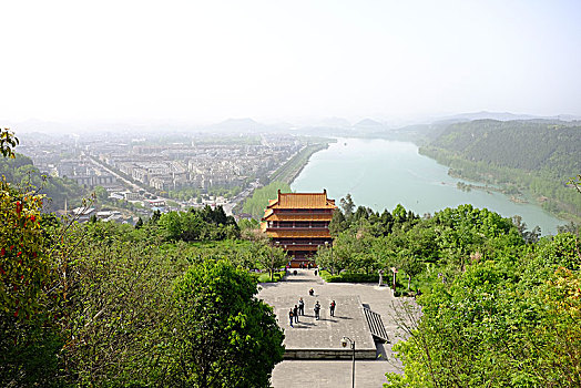 中国四川南充阆中滕王阁,teng,wang,tower,langzhong,nanchong,sichuan,china