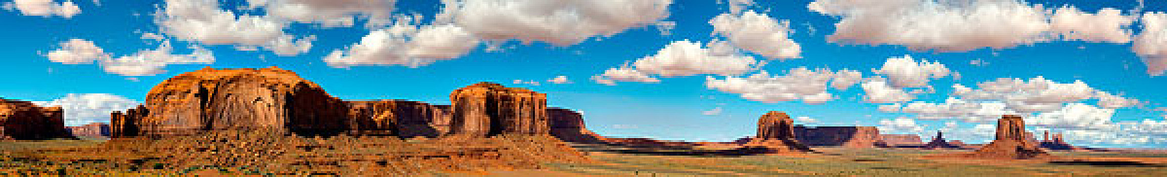 景色,纪念碑谷,蓝天,云,纳瓦霍人部落公园,纳瓦霍部落,亚利桑那,犹他,美国,北美