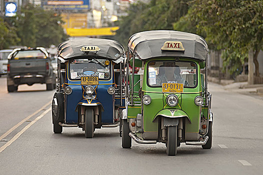 嘟嘟车,出租车,旅行者,运输,清迈,泰国