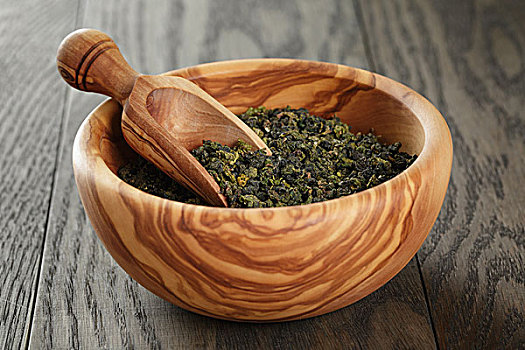 乌龙,绿茶,木头,碗,橡树,桌子