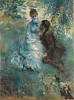 油画皮埃尔·奥古斯特·雷诺阿人物风景