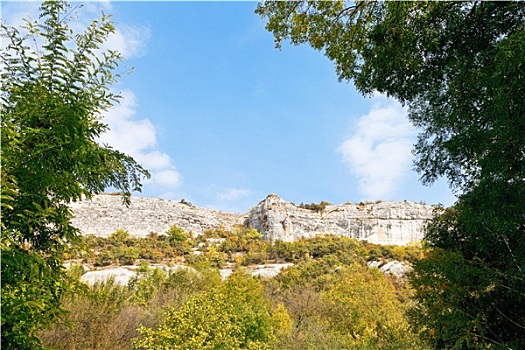 山,峡谷,克里米亚