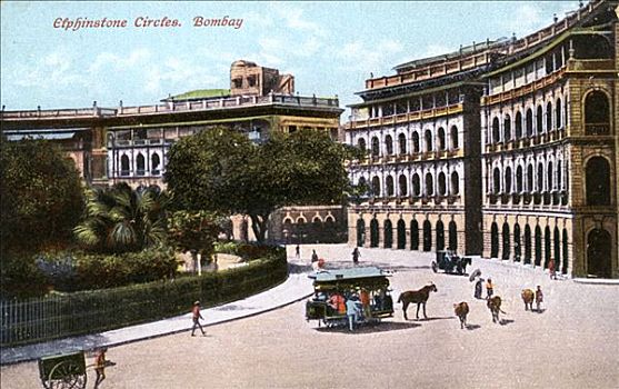 圆,孟买,印度,早,20世纪