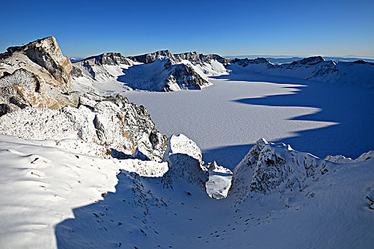 冰雪长白山天文峰