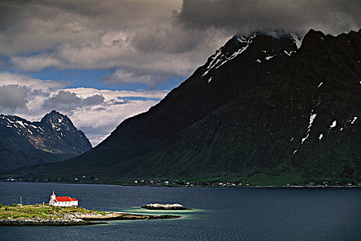 挪威,罗浮敦群岛,城镇,大幅,尺寸