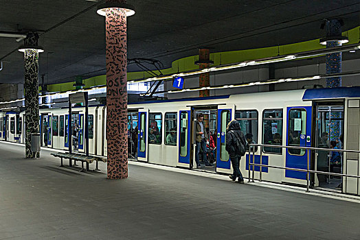 地铁,火车站,洛桑,沃州,西部,瑞士