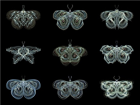 虚拟,不规则图形,蝴蝶