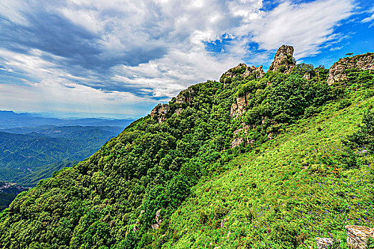 中国,河北,白石山,自然景观