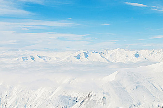 雪,山,鲜明,冬天,白天