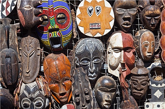 非洲,面具,销售