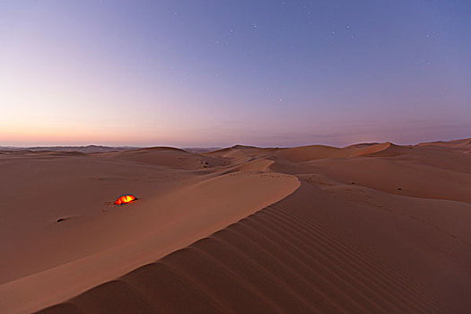 帐蓬,沙丘,沙漠,日出,空,区域,阿联酋