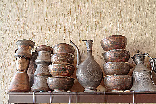 阿塞拜疆,收集,雕刻,器具,壶