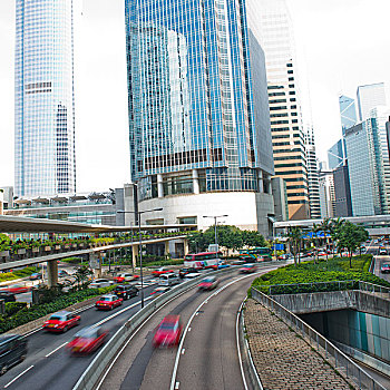 交通,现代,城市,香港