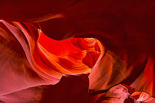红岩,光亮,羚羊谷,亚利桑那,美国