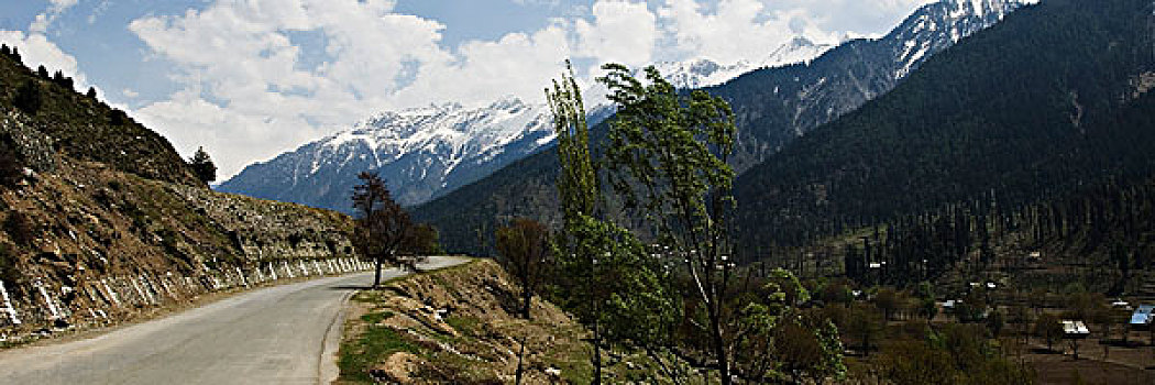 道路,山脉,查谟-克什米尔邦,印度
